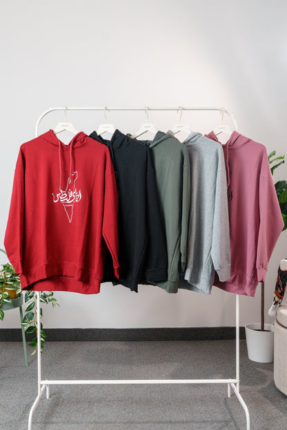 Palestine Map Graphic Hoodie