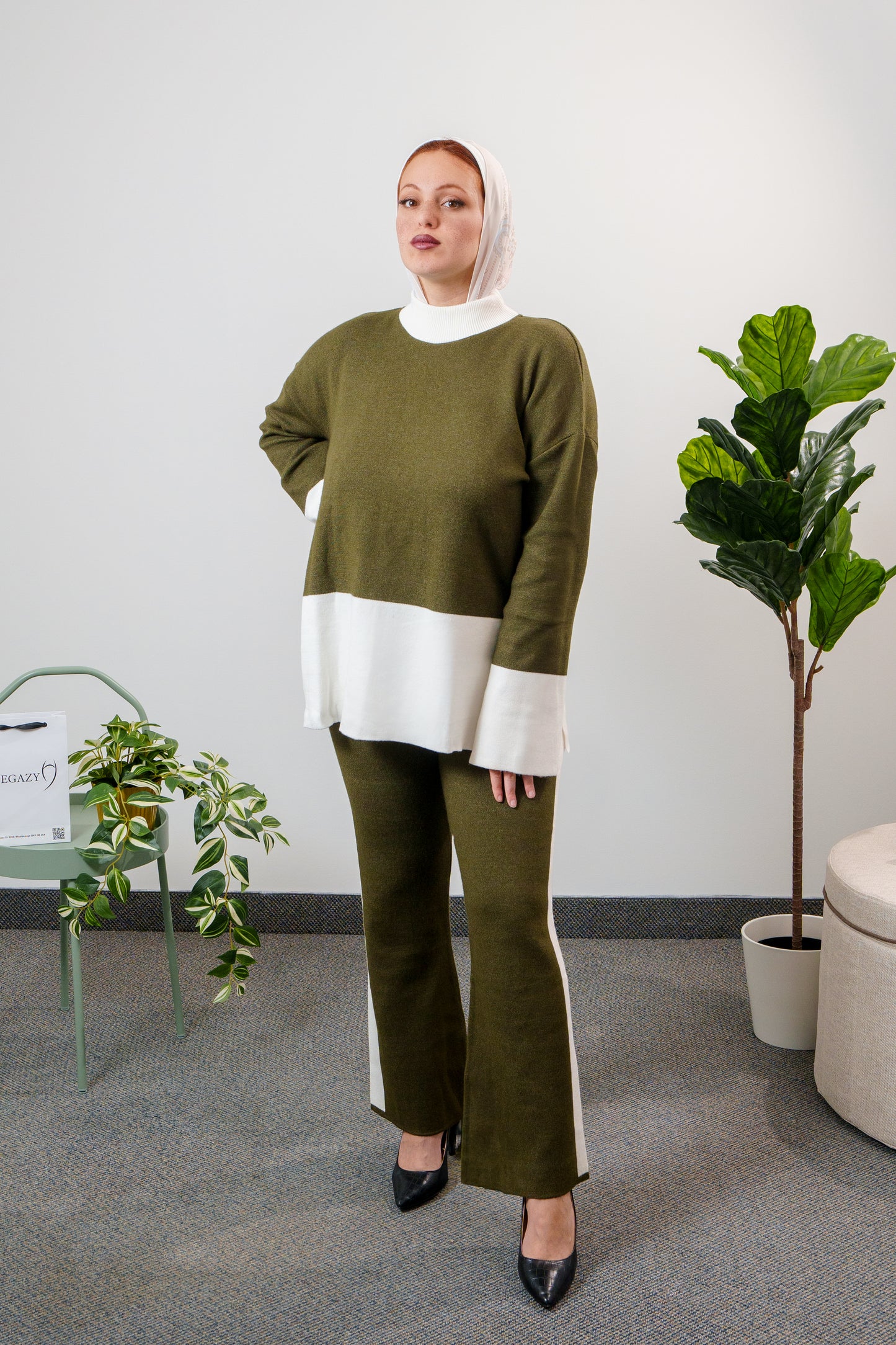 Ensemble col blanc