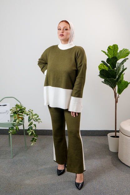 Ensemble col blanc