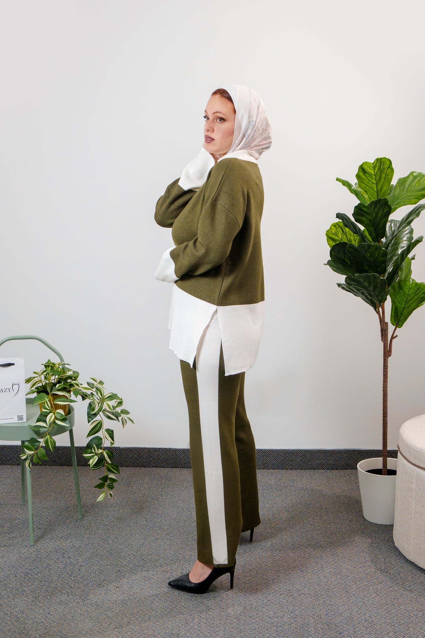 Ensemble col blanc