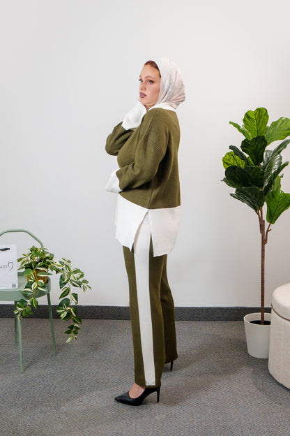 Ensemble col blanc