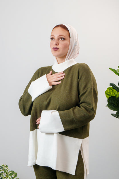 Ensemble col blanc