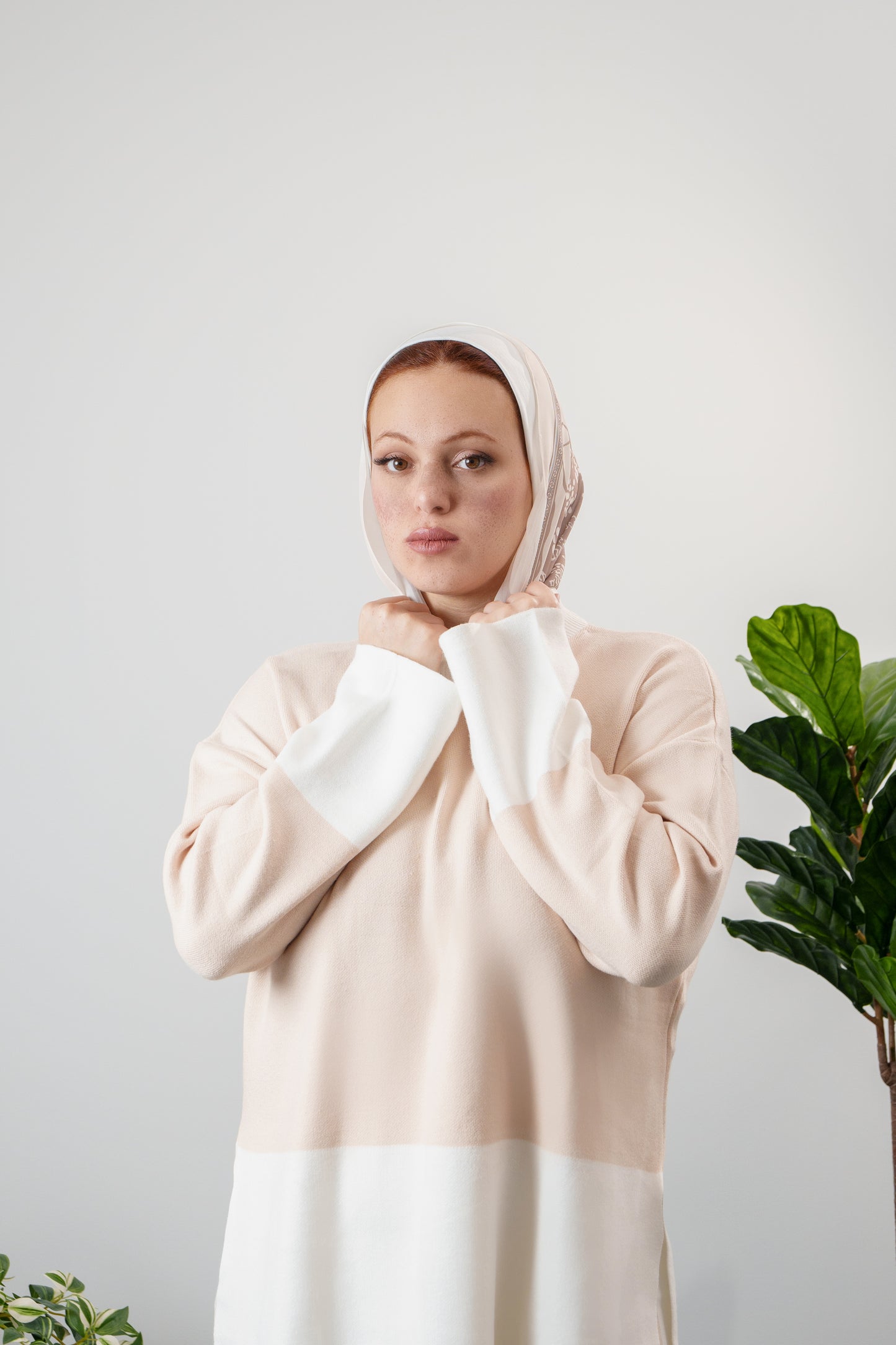 Ensemble col blanc