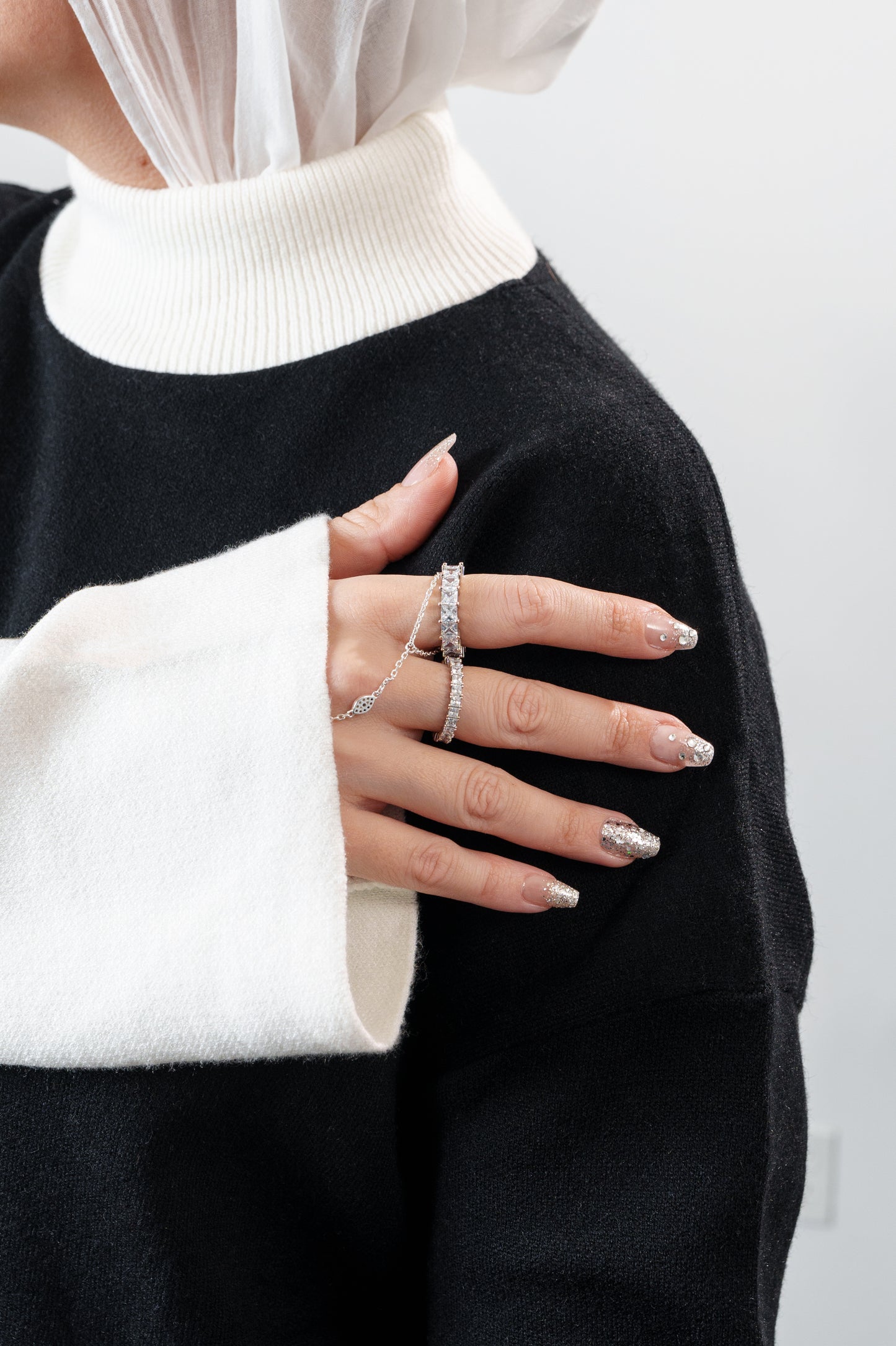 Ensemble col blanc