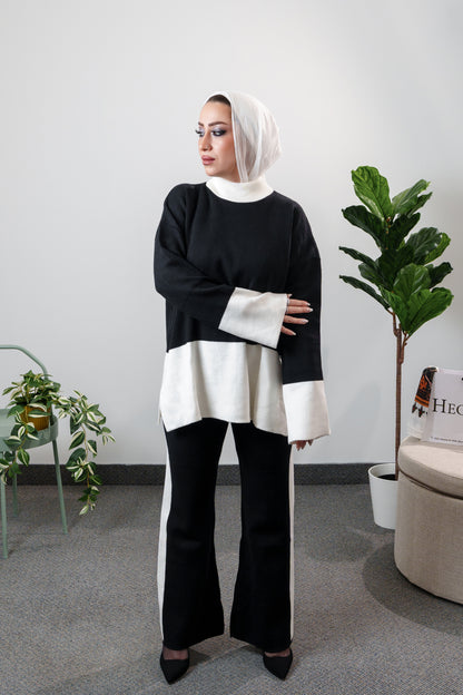 Ensemble col blanc