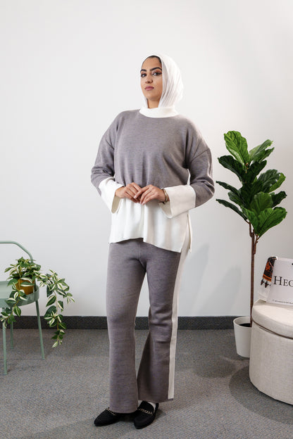 Ensemble col blanc