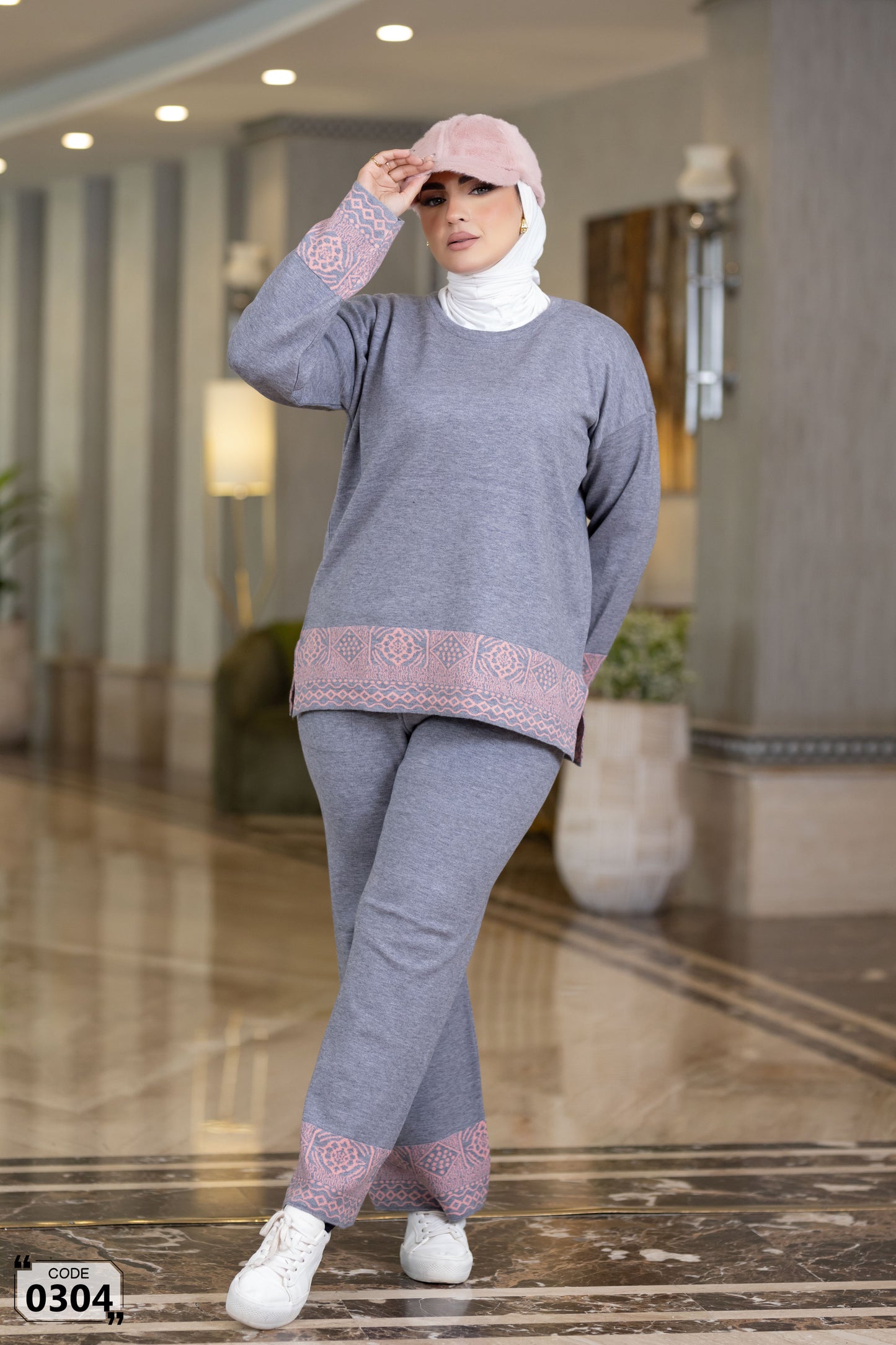 Plain Roundneck Knit Set