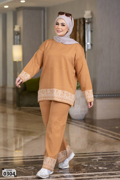 Plain Roundneck Knit Set