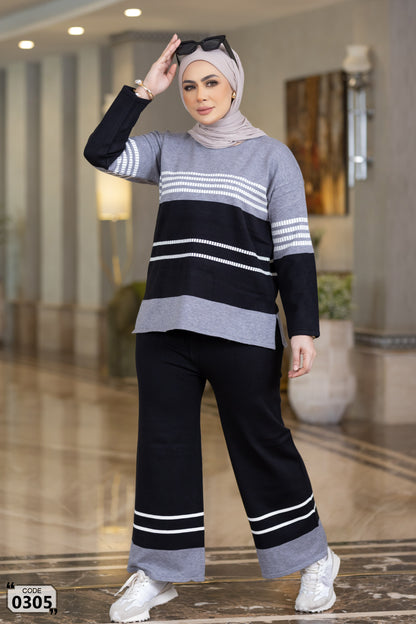 Two Tone 3 Striped set