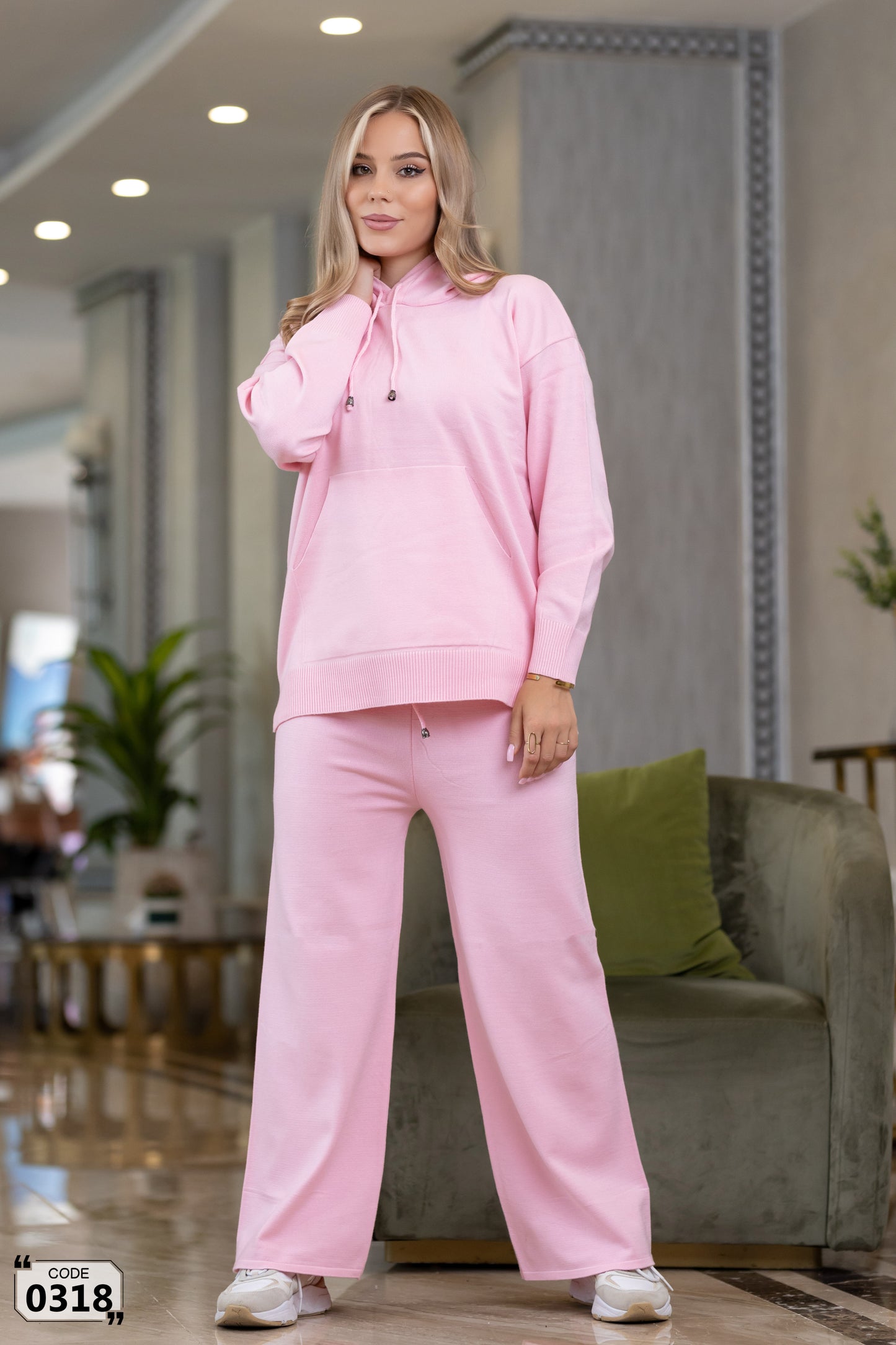 Plain 2 pocket with hoddied Set