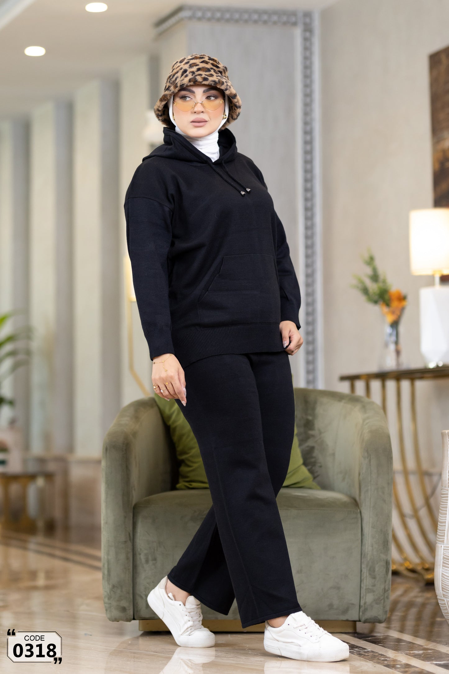 Plain 2 pocket with hoddied Set