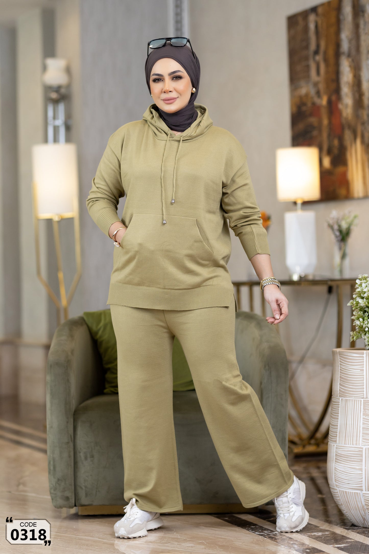 Plain 2 pocket with hoddied Set