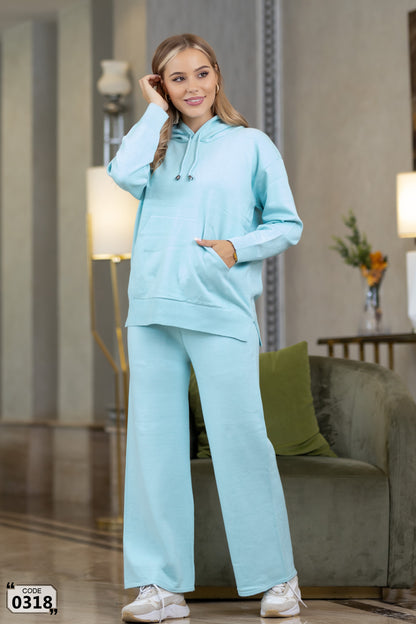 Plain 2 pocket with hoddied Set