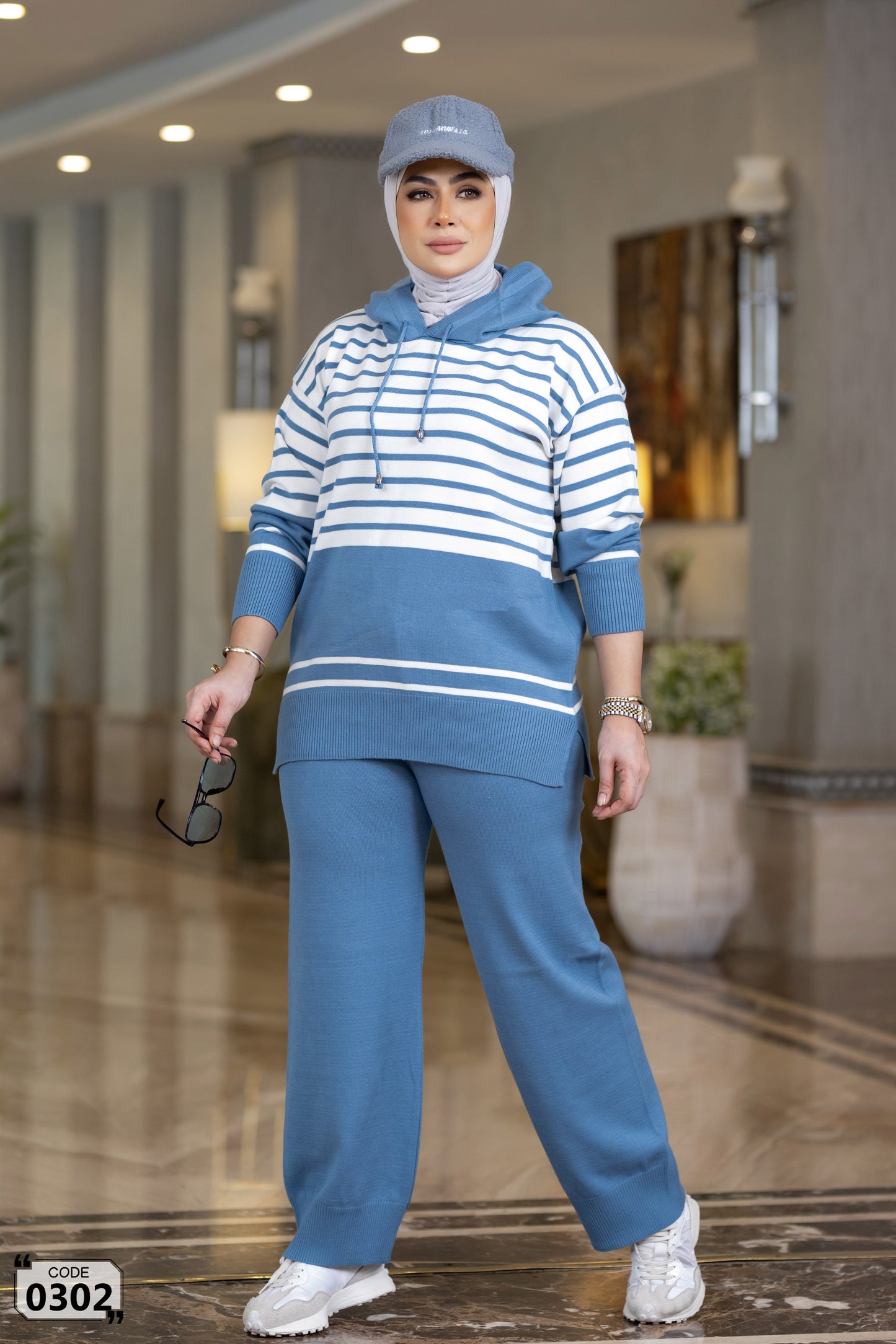 Striped Breeze Knit Set