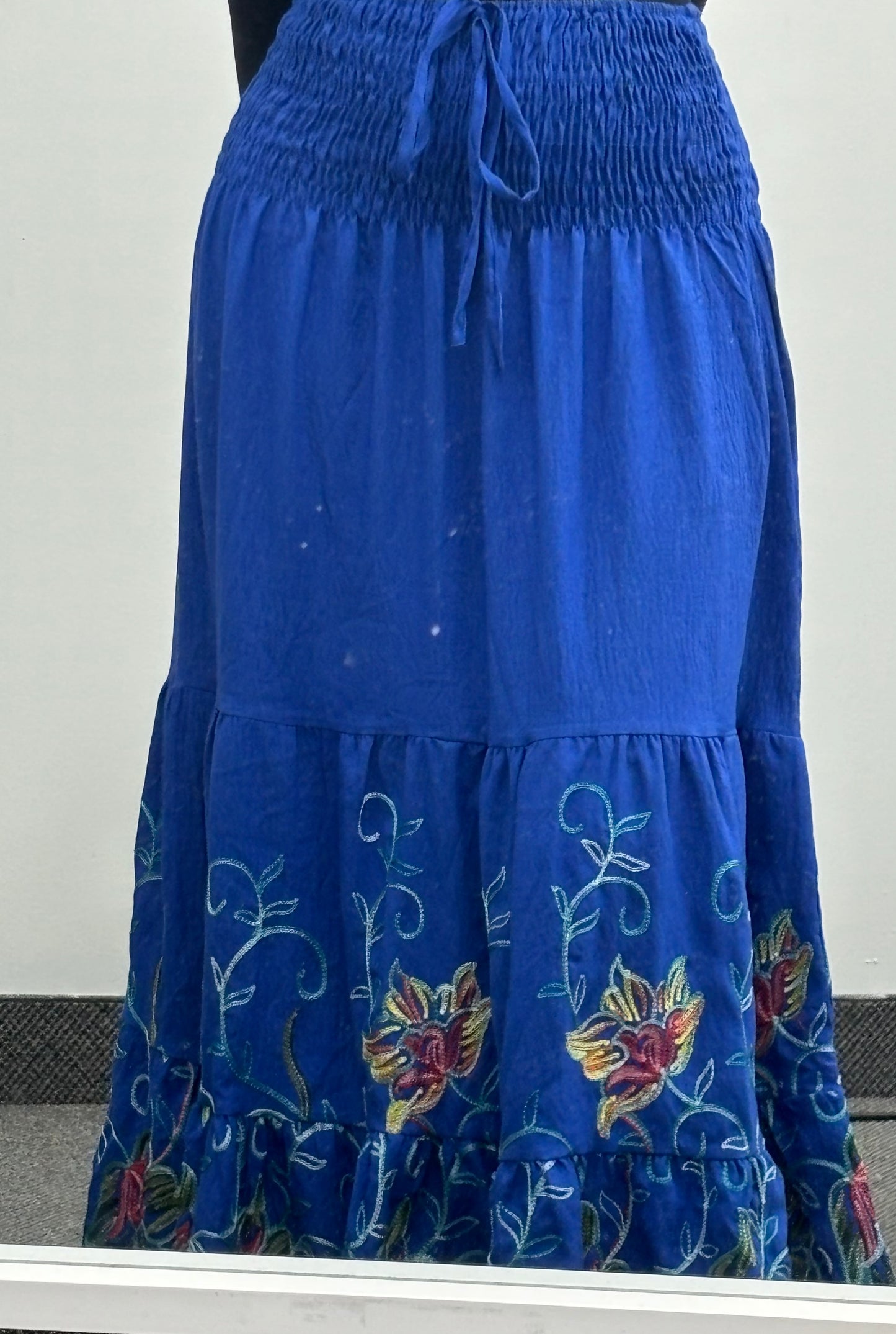 Floral Embroidery Skirt