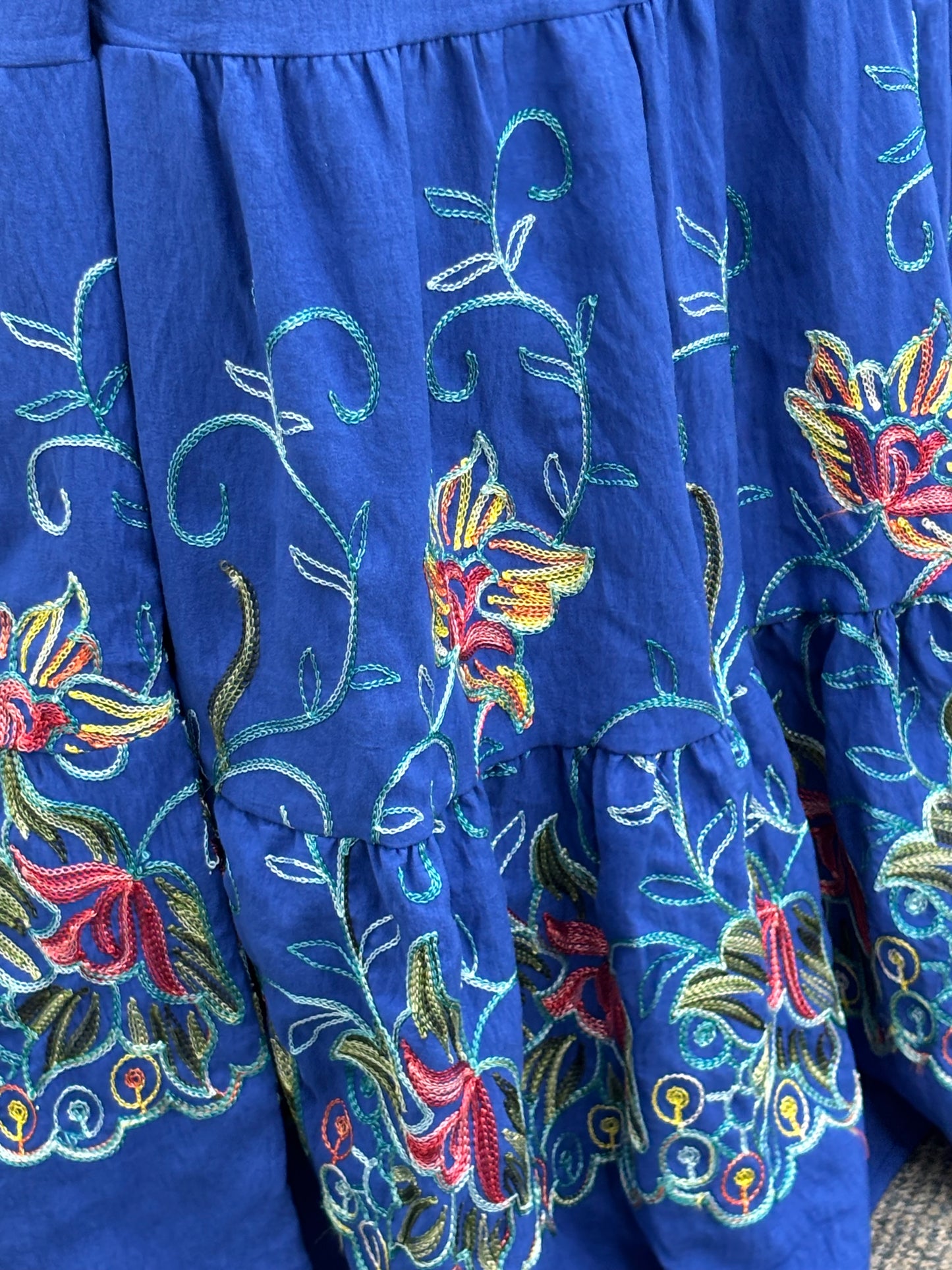 Floral Embroidery Skirt