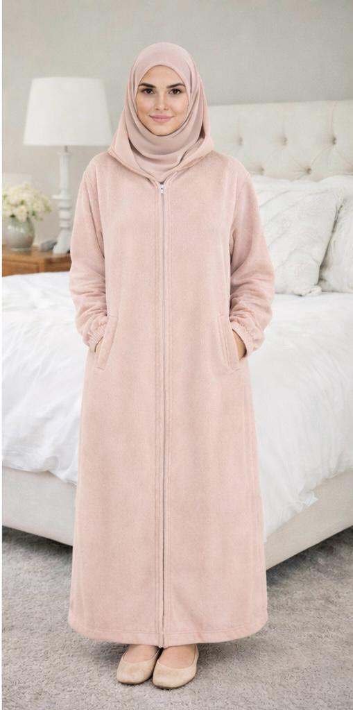 Luxury Hooded Zip-Front Maxi Dress