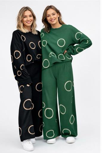 Knit Co-ord Set with circles