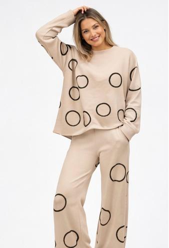 Knit Co-ord Set with circles