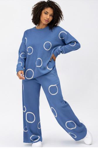 Knit Co-ord Set with circles