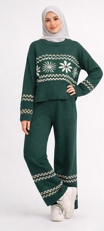 Floral Knit Matching Set