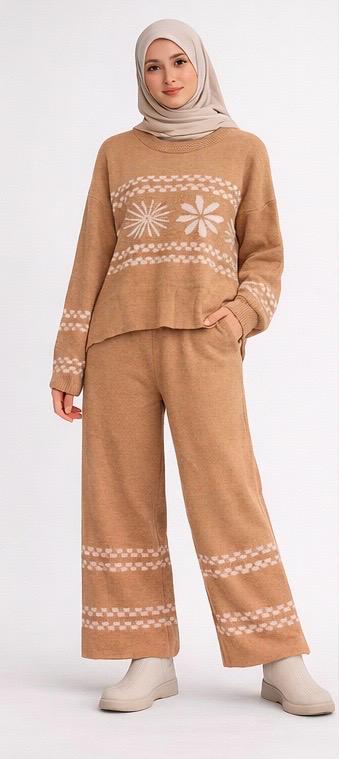 Floral Knit Matching Set