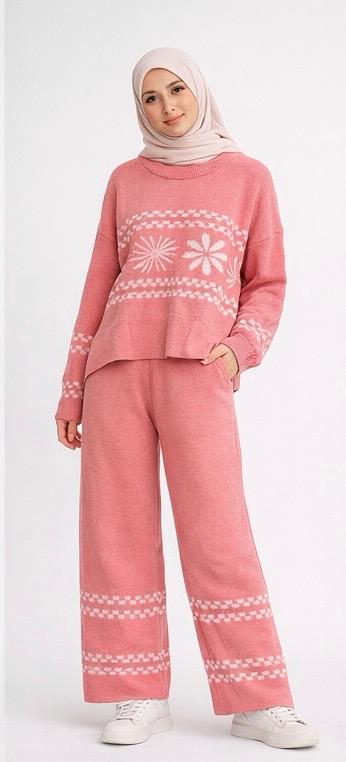 Floral Knit Matching Set