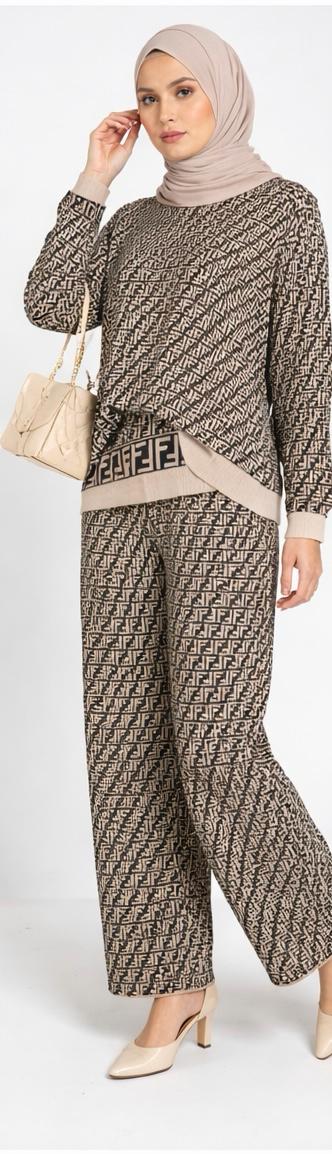 Signature Monogram Knit Co-Ord Set