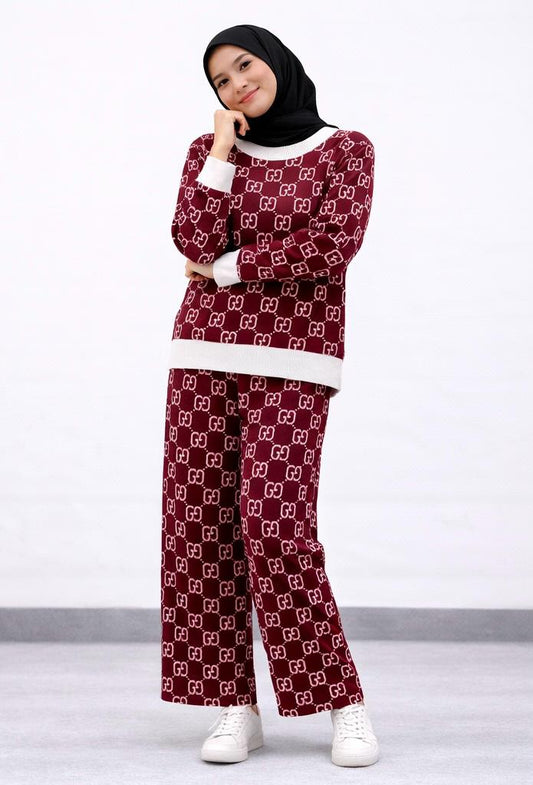 Signature Monogram Knit Co-Ord Set