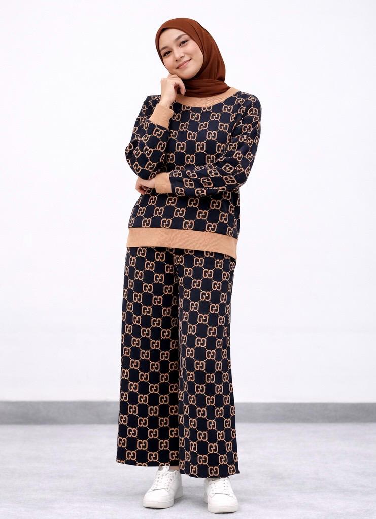 Signature Monogram Knit Co-Ord Set