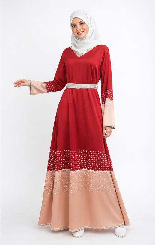 Koftan Soiree two shade pattern