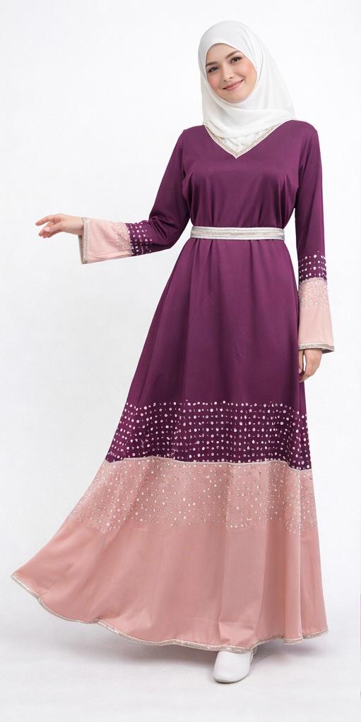 Koftan Soiree two shade pattern