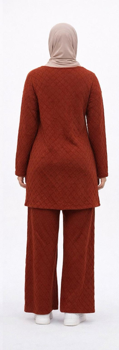 Textured Modest Knit Set