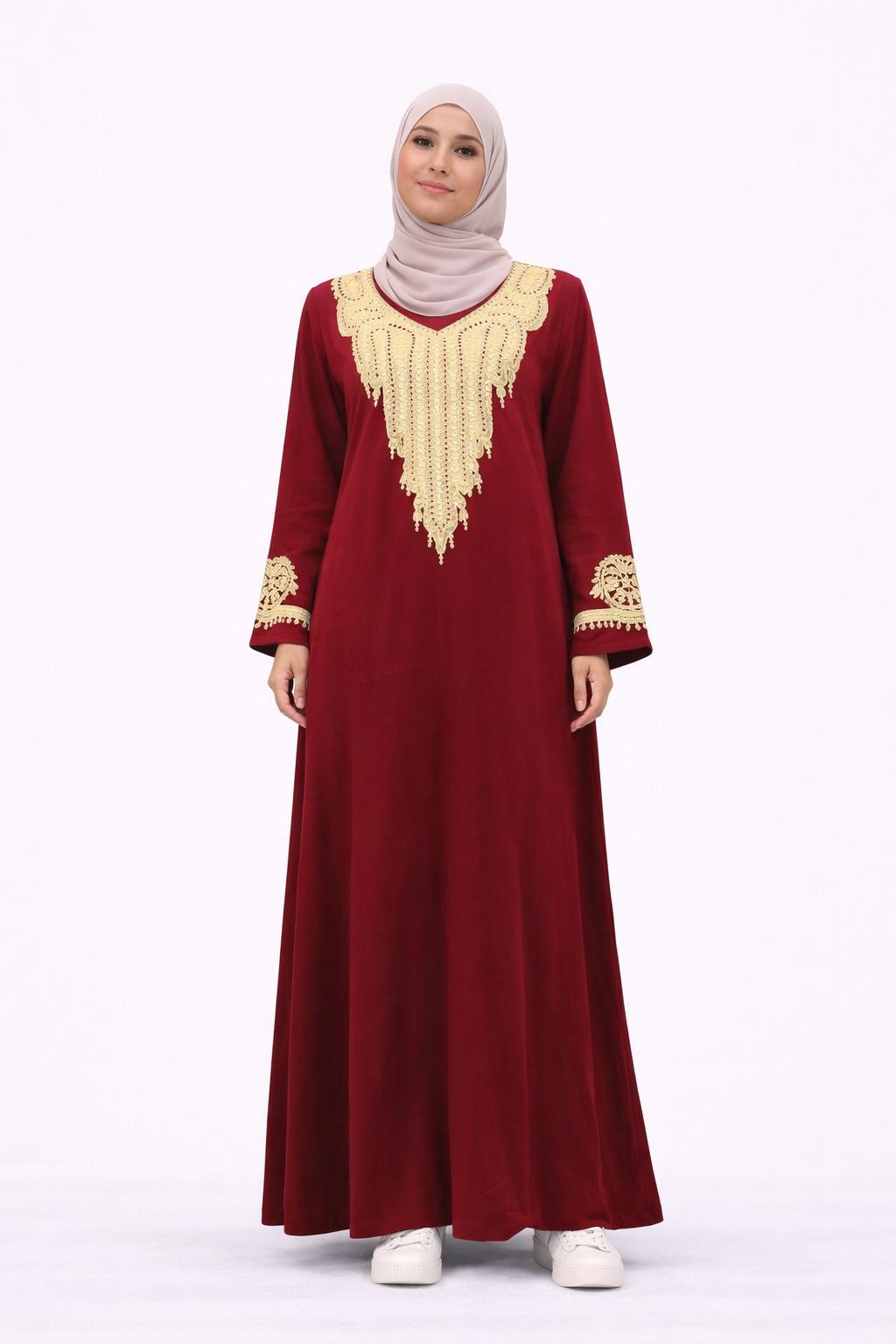 Embroidered heritage Abaya