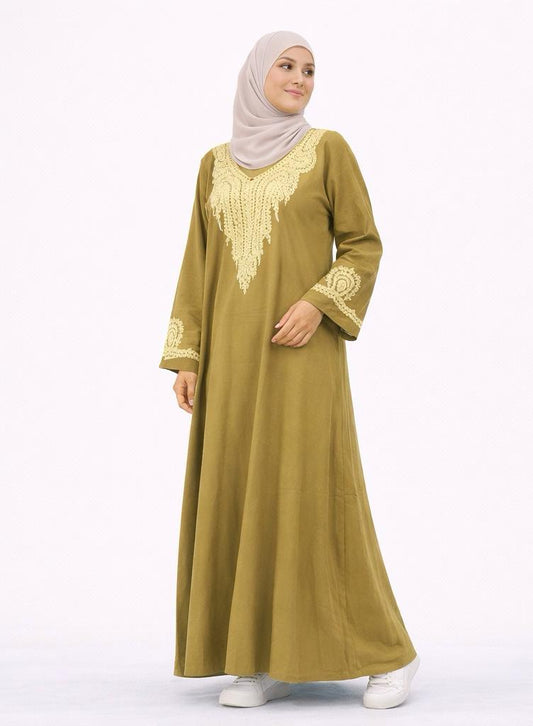 Embroidered heritage Abaya