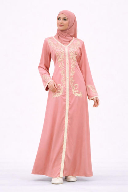 Luxe Front-embroidered Jalabiya