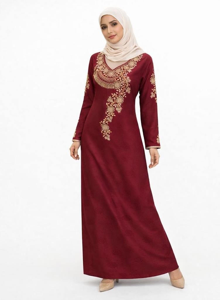 Noorvine embroidery Jalabiya