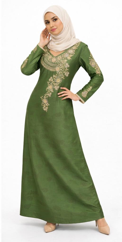 Noorvine embroidery Jalabiya