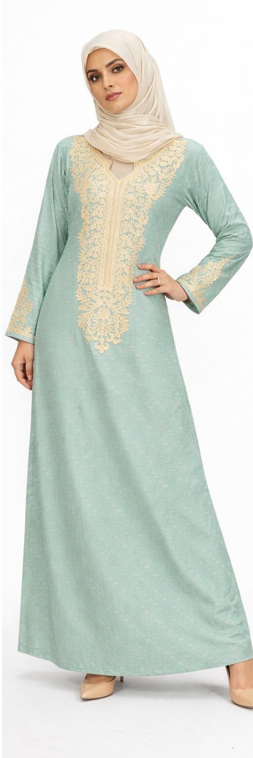 Leaf Elegance Jalabiya