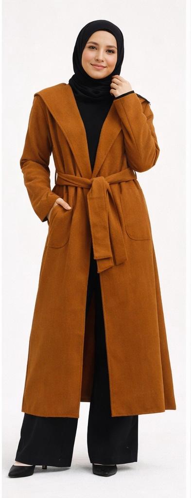 Long Belted open Cardigan