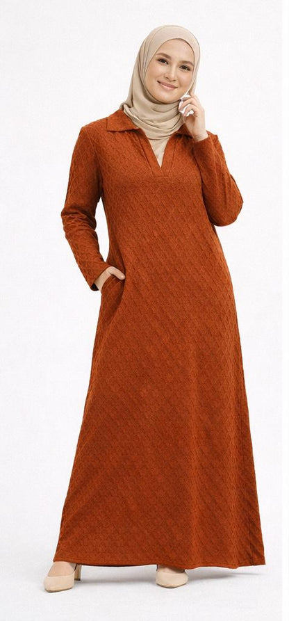 Textured Knit Maxi Dress