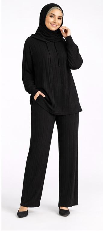 Ribbed hoodie Co-Ord Set