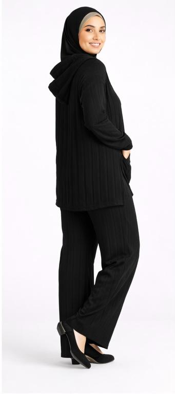 Ribbed hoodie Co-Ord Set