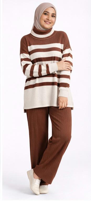 Striped Ribbed Co-Ord Set