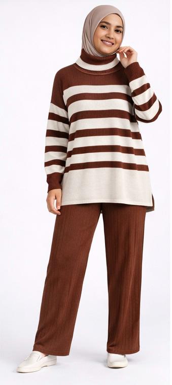 Striped Ribbed Co-Ord Set