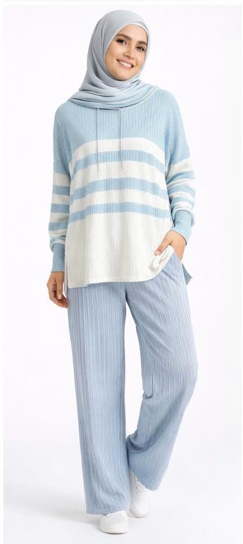 Striped Ribbed Co-Ord Set