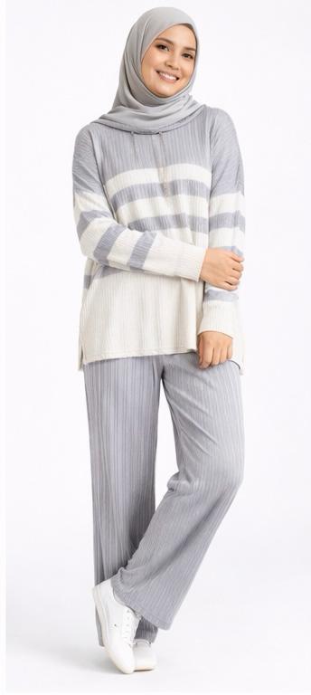 Striped Ribbed Co-Ord Set