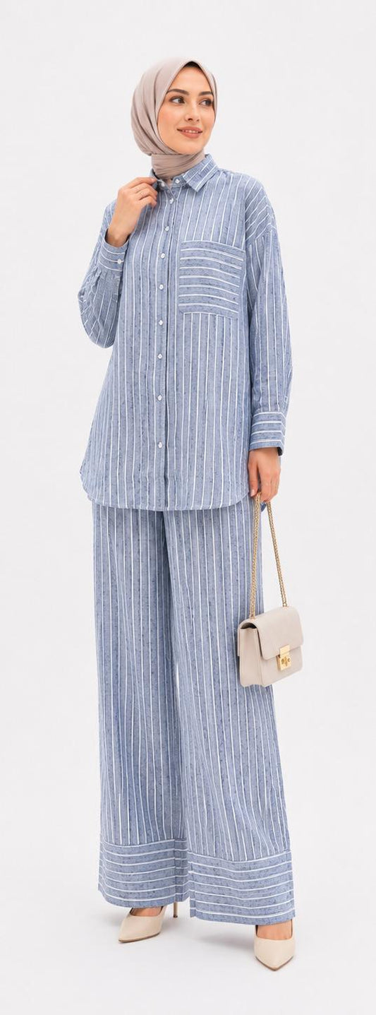 Sage Stripe Set