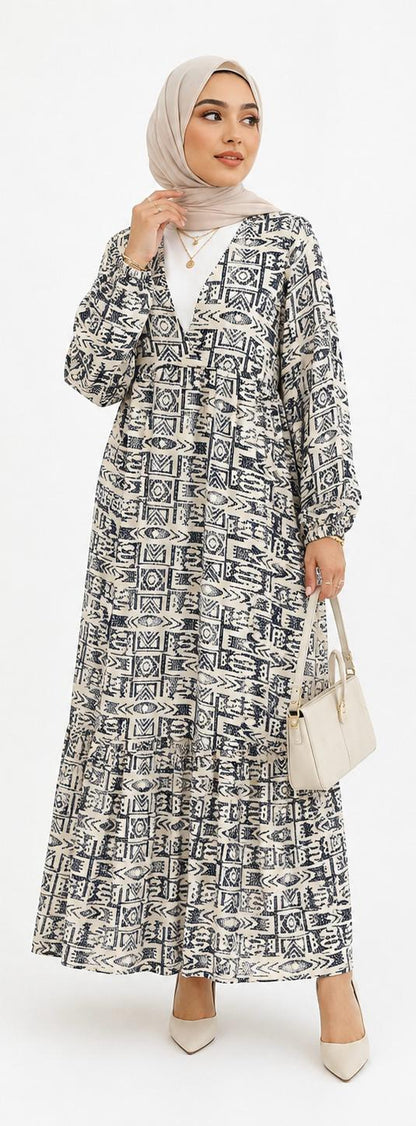 Desert Mosaic Maxi Dress