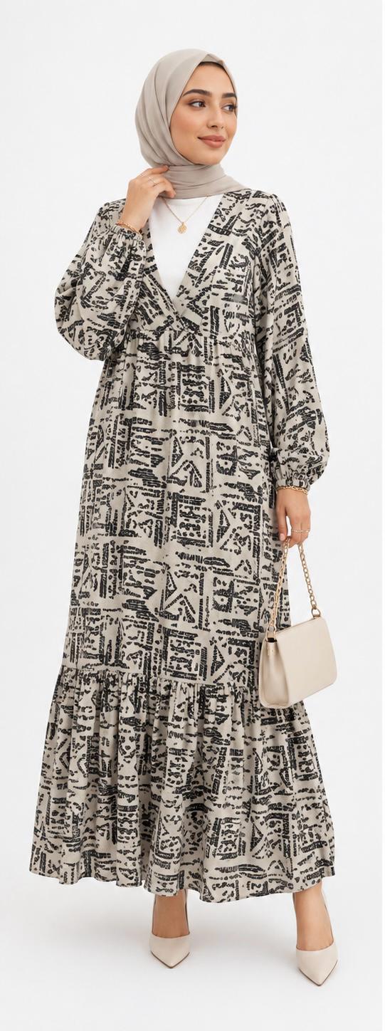 Desert Mosaic Maxi Dress